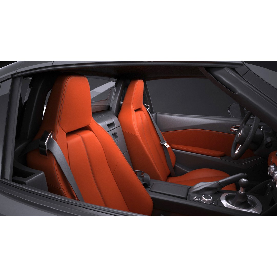 Mazda MX-5 RF 2017 3D Model – High Poly Game Asset, FBX, OBJ - View 10