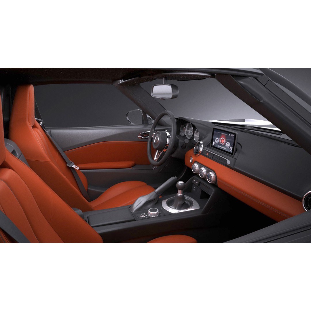Mazda MX-5 RF 2017 3D Model – High Poly Game Asset, FBX, OBJ - View 11