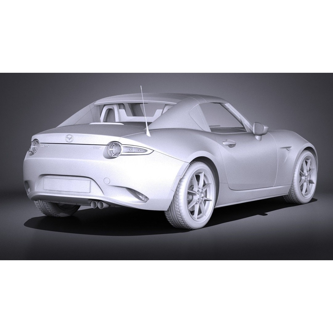 Mazda MX-5 RF 2017 3D Model – High Poly Game Asset, FBX, OBJ - View 15