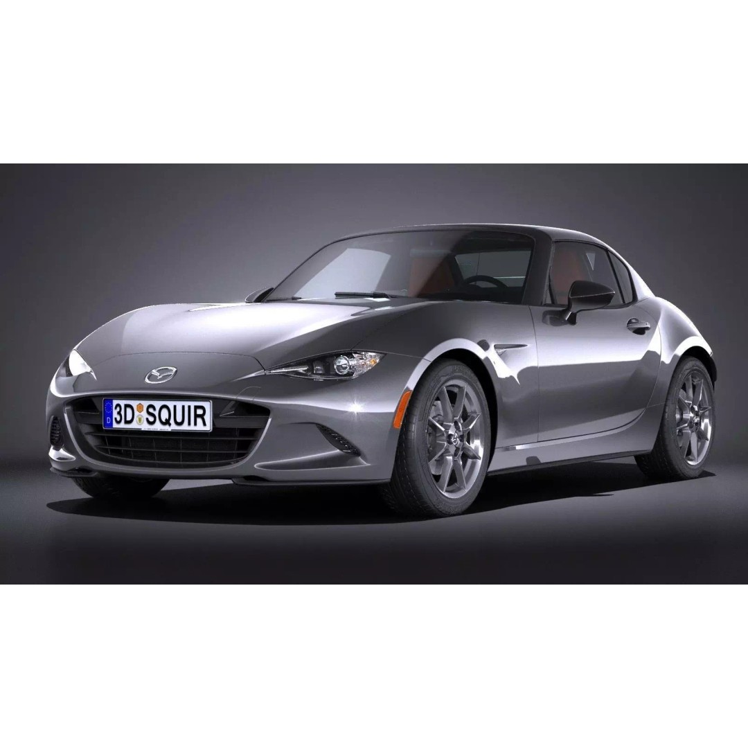 Mazda MX-5 RF 2017 3D Model – High Poly Game Asset, FBX, OBJ - View 2