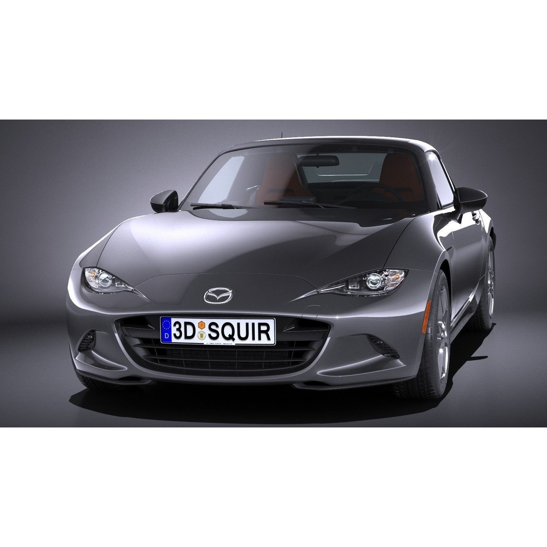 Mazda MX-5 RF 2017 3D Model – High Poly Game Asset, FBX, OBJ - View 3