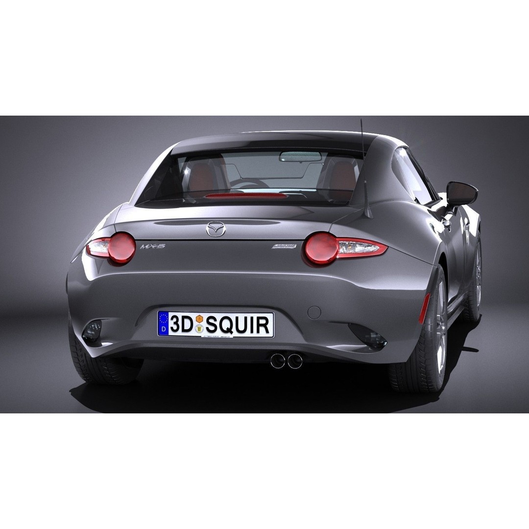 Mazda MX-5 RF 2017 3D Model – High Poly Game Asset, FBX, OBJ - View 6