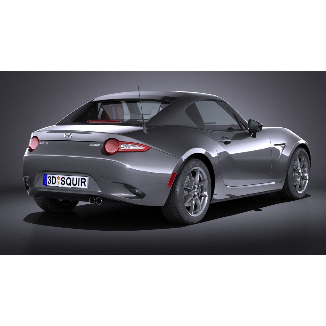 Mazda MX-5 RF 2017 3D Model – High Poly Game Asset, FBX, OBJ - View 7