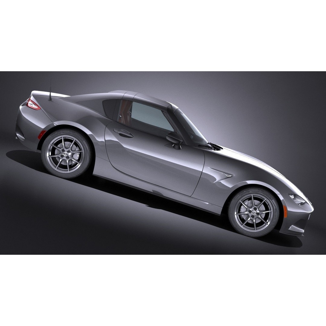 Mazda MX-5 RF 2017 3D Model – High Poly Game Asset, FBX, OBJ - View 8