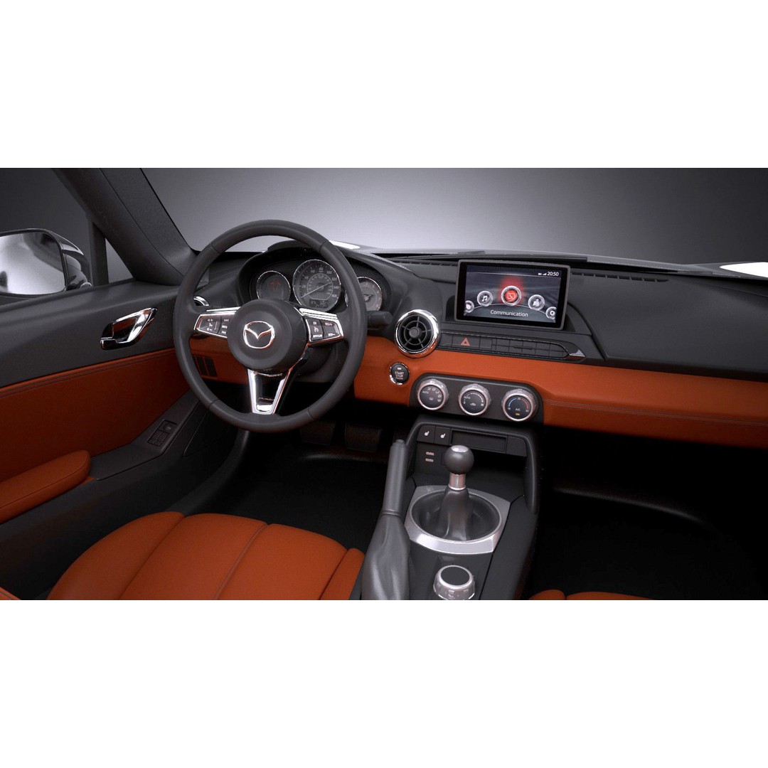 Mazda MX-5 RF 2017 3D Model – High Poly Game Asset, FBX, OBJ - View 9