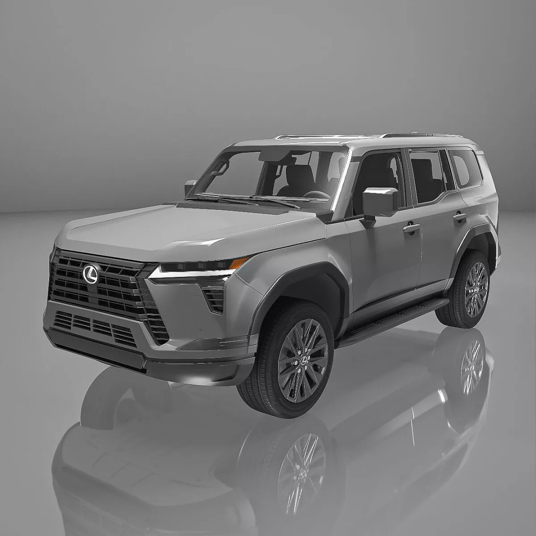 Lexus GX 550 SUV 2024 Gray 3D Model – High Poly PBR Vehicle Asset - View 2