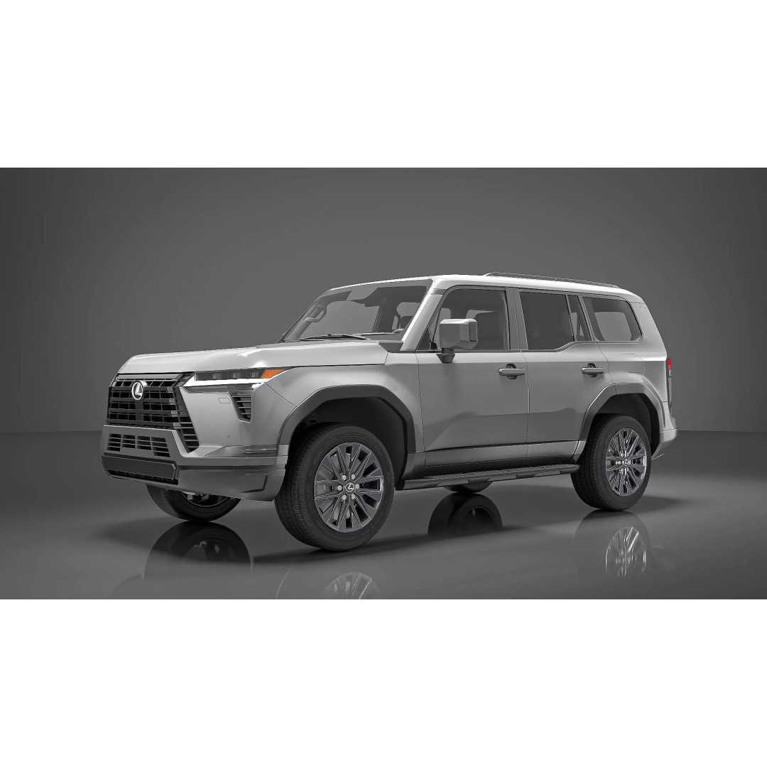 Lexus GX 550 SUV 2024 Gray 3D Model – High Poly PBR Vehicle Asset - View 4