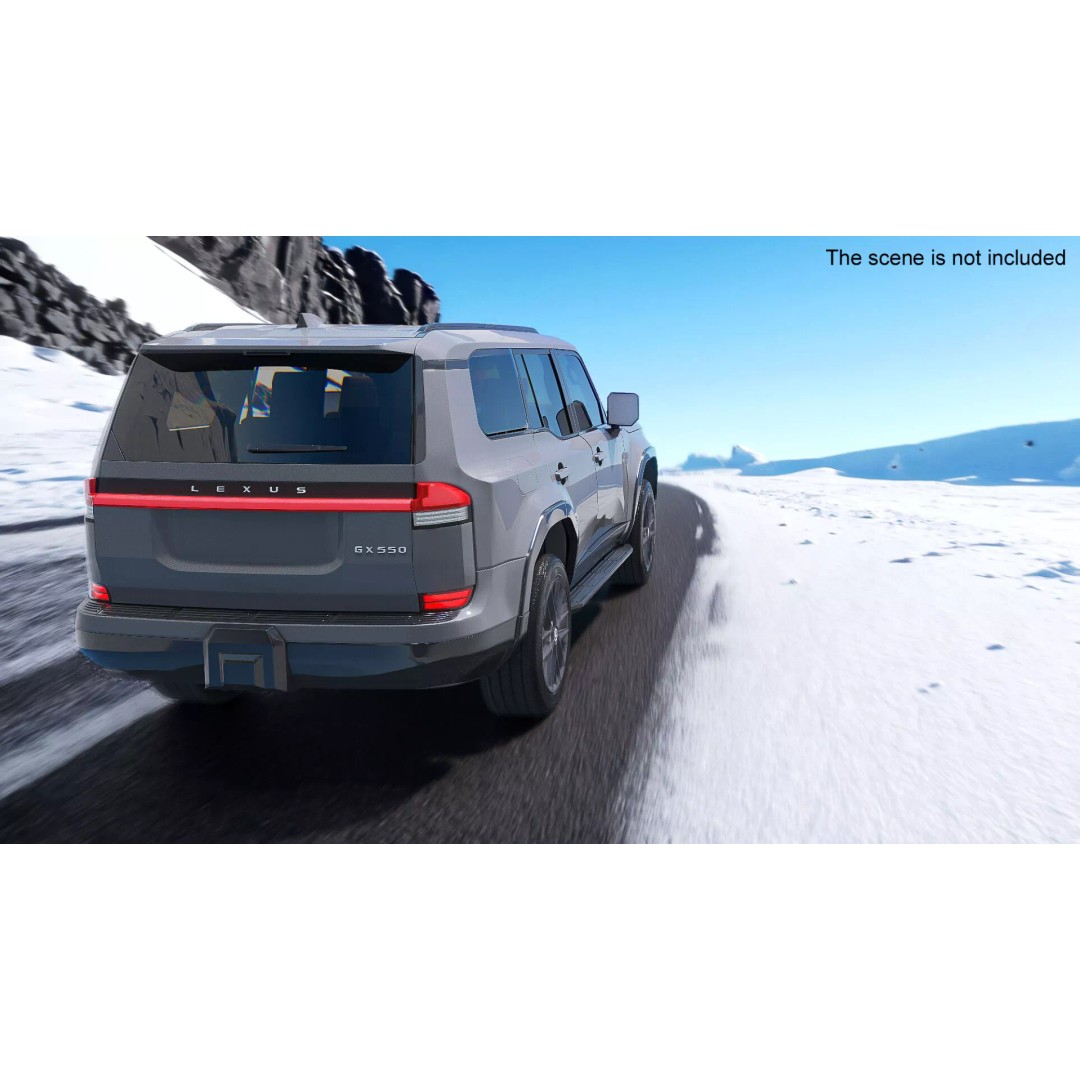 Lexus GX 550 SUV 2024 Gray 3D Model – High Poly PBR Vehicle Asset - View 6