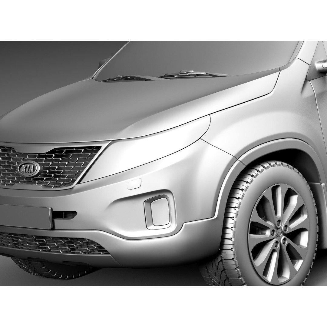 Kia Sorento 2014 3D Model – High Poly Car Asset, FBX, OBJ - View 12