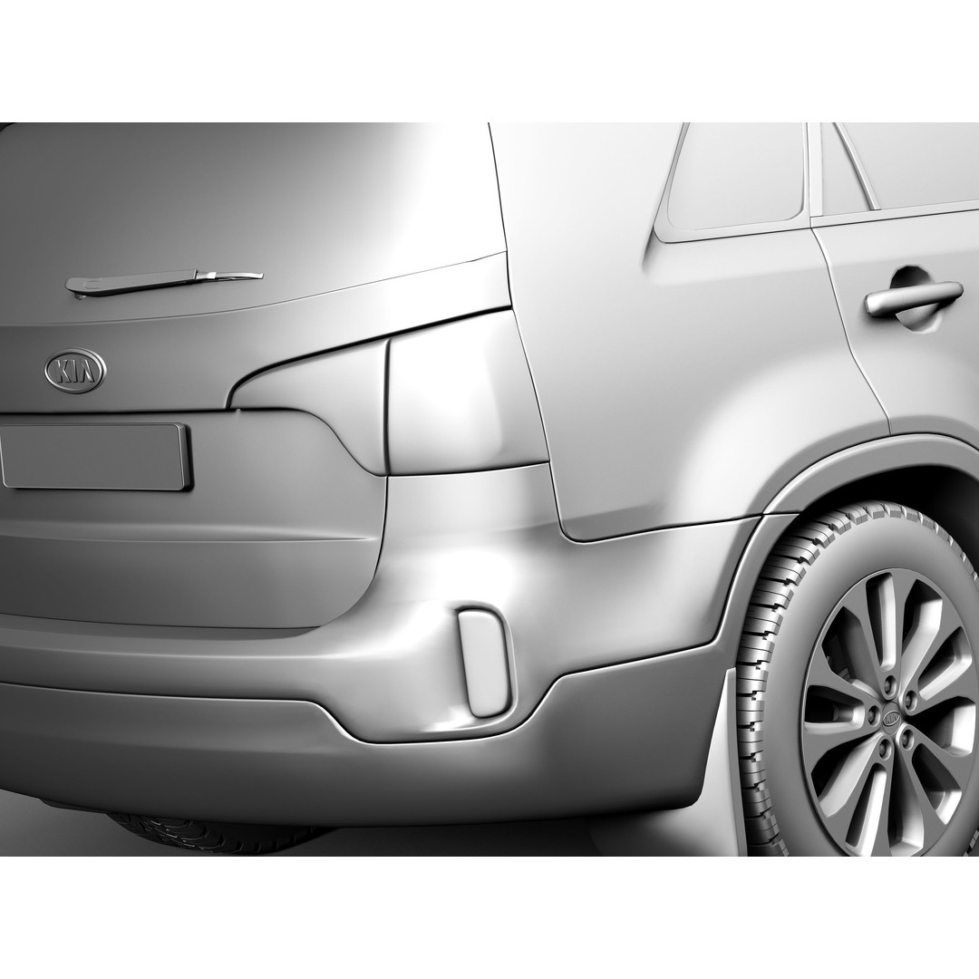 Kia Sorento 2014 3D Model – High Poly Car Asset, FBX, OBJ - View 13