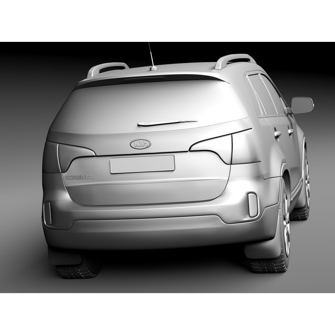 Kia Sorento 2014 3D Model – High Poly Car Asset, FBX, OBJ - View 15
