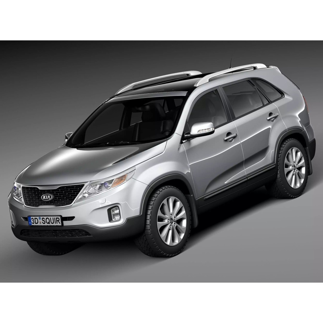 Kia Sorento 2014 3D Model – High Poly Car Asset, FBX, OBJ - View 2