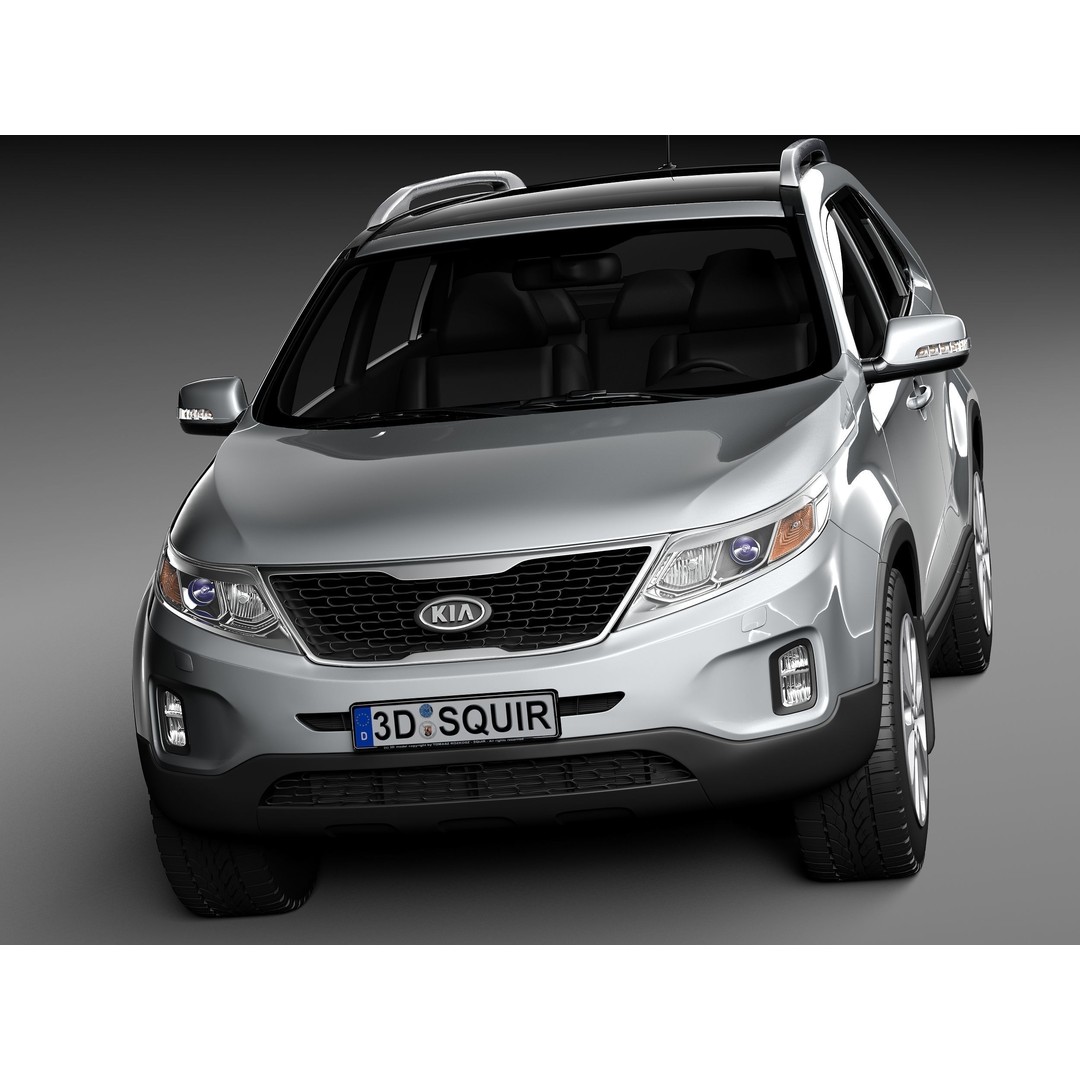 Kia Sorento 2014 3D Model – High Poly Car Asset, FBX, OBJ - View 3