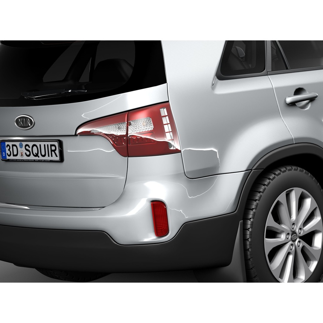 Kia Sorento 2014 3D Model – High Poly Car Asset, FBX, OBJ - View 5