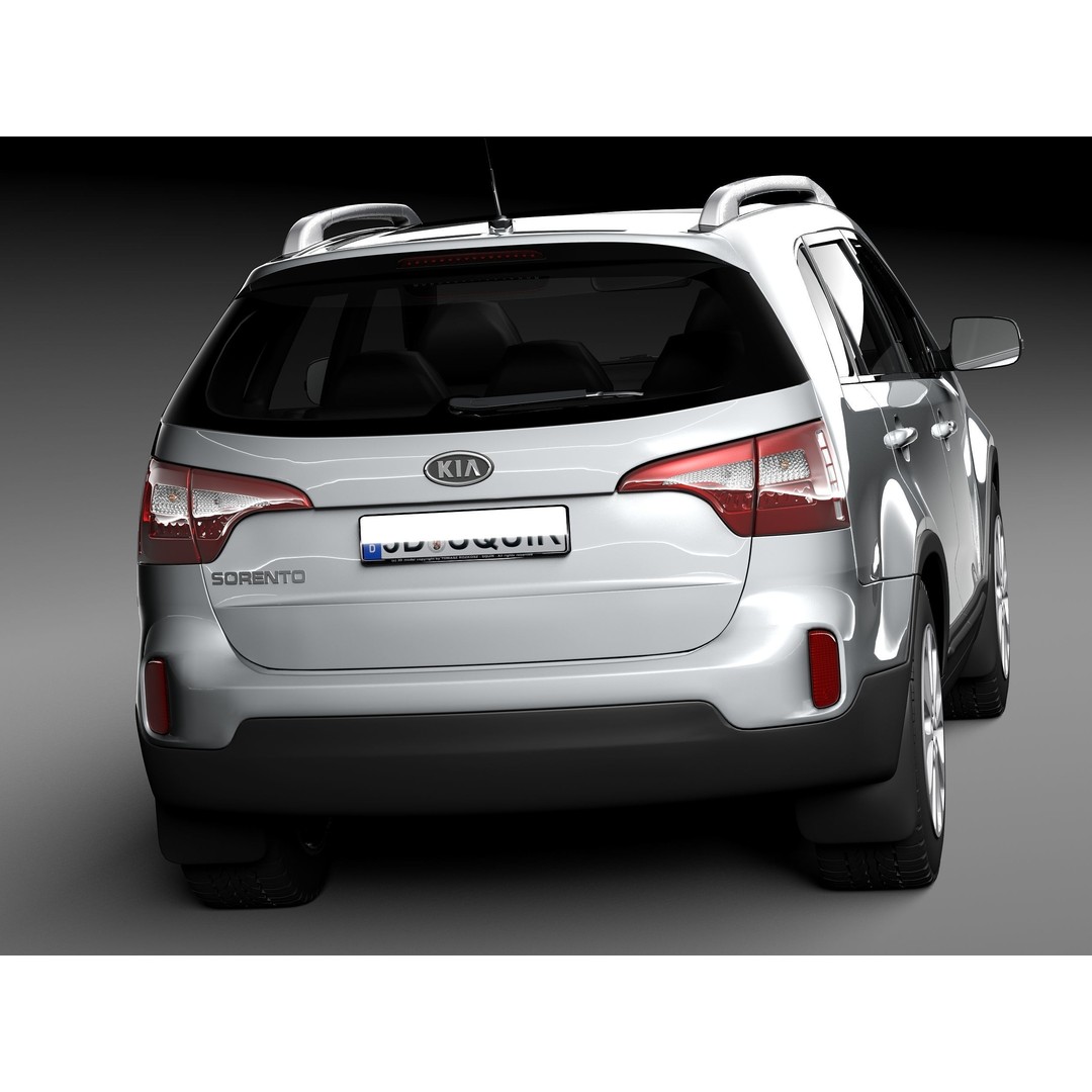 Kia Sorento 2014 3D Model – High Poly Car Asset, FBX, OBJ - View 7