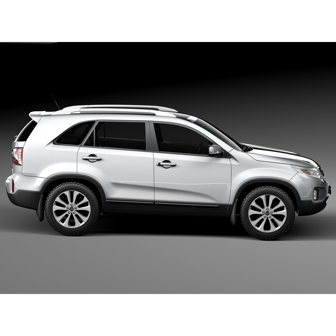 Kia Sorento 2014 3D Model – High Poly Car Asset, FBX, OBJ - View 8