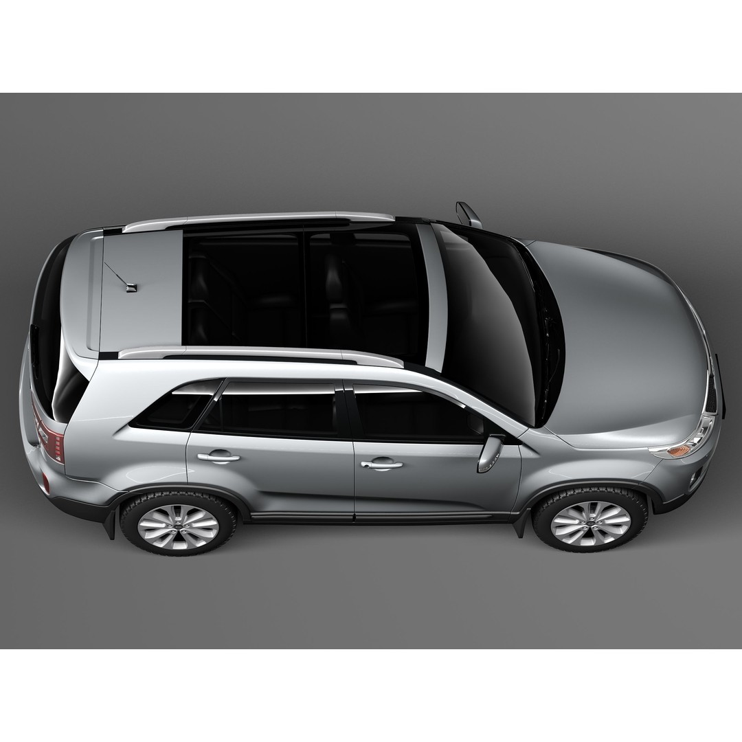 Kia Sorento 2014 3D Model – High Poly Car Asset, FBX, OBJ - View 9
