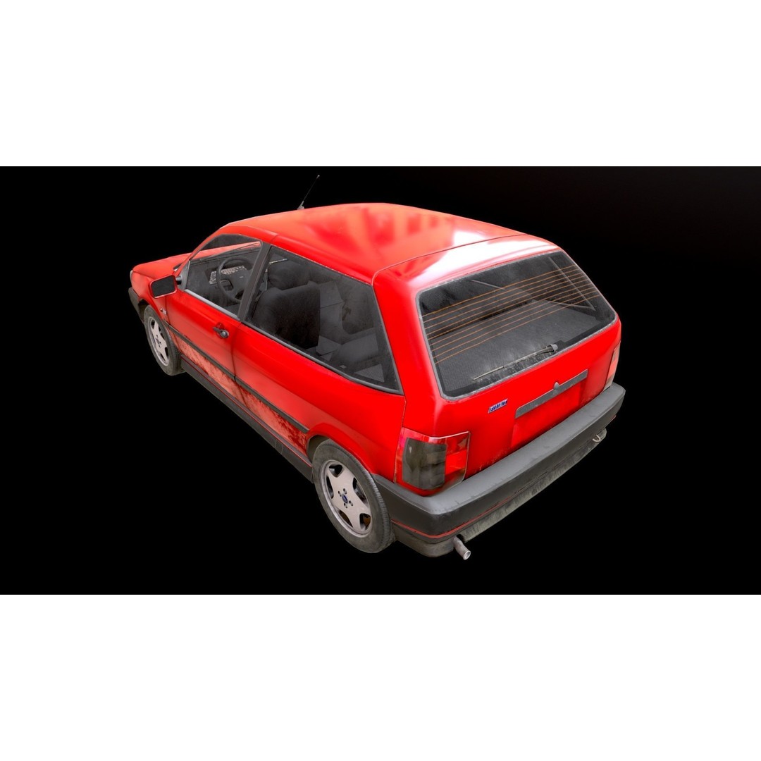 Fiat Tipo 3D Model – Low Poly PBR Game Asset, FBX, OBJ - View 10
