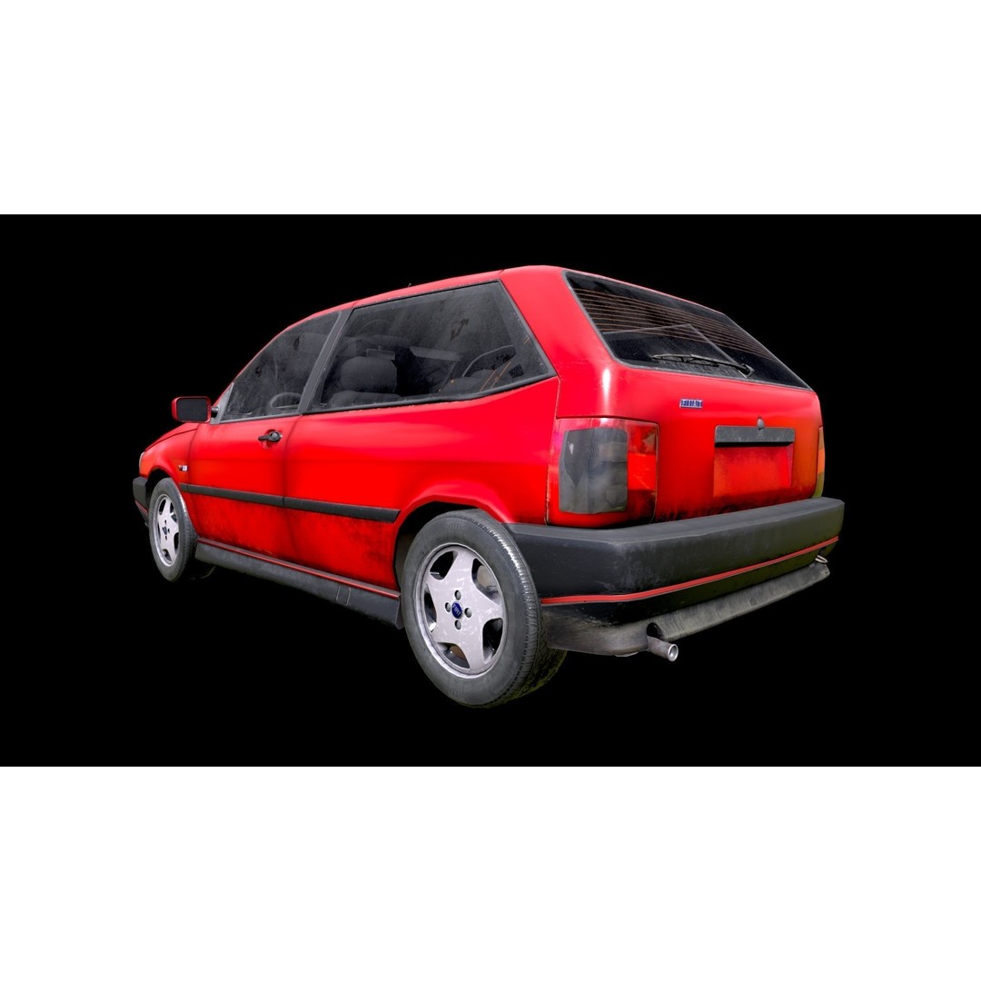 Fiat Tipo 3D Model – Low Poly PBR Game Asset, FBX, OBJ - View 3