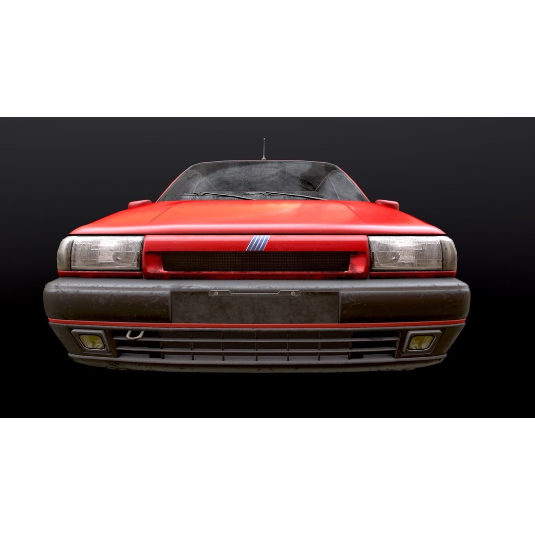 Fiat Tipo 3D Model – Low Poly PBR Game Asset, FBX, OBJ - View 4