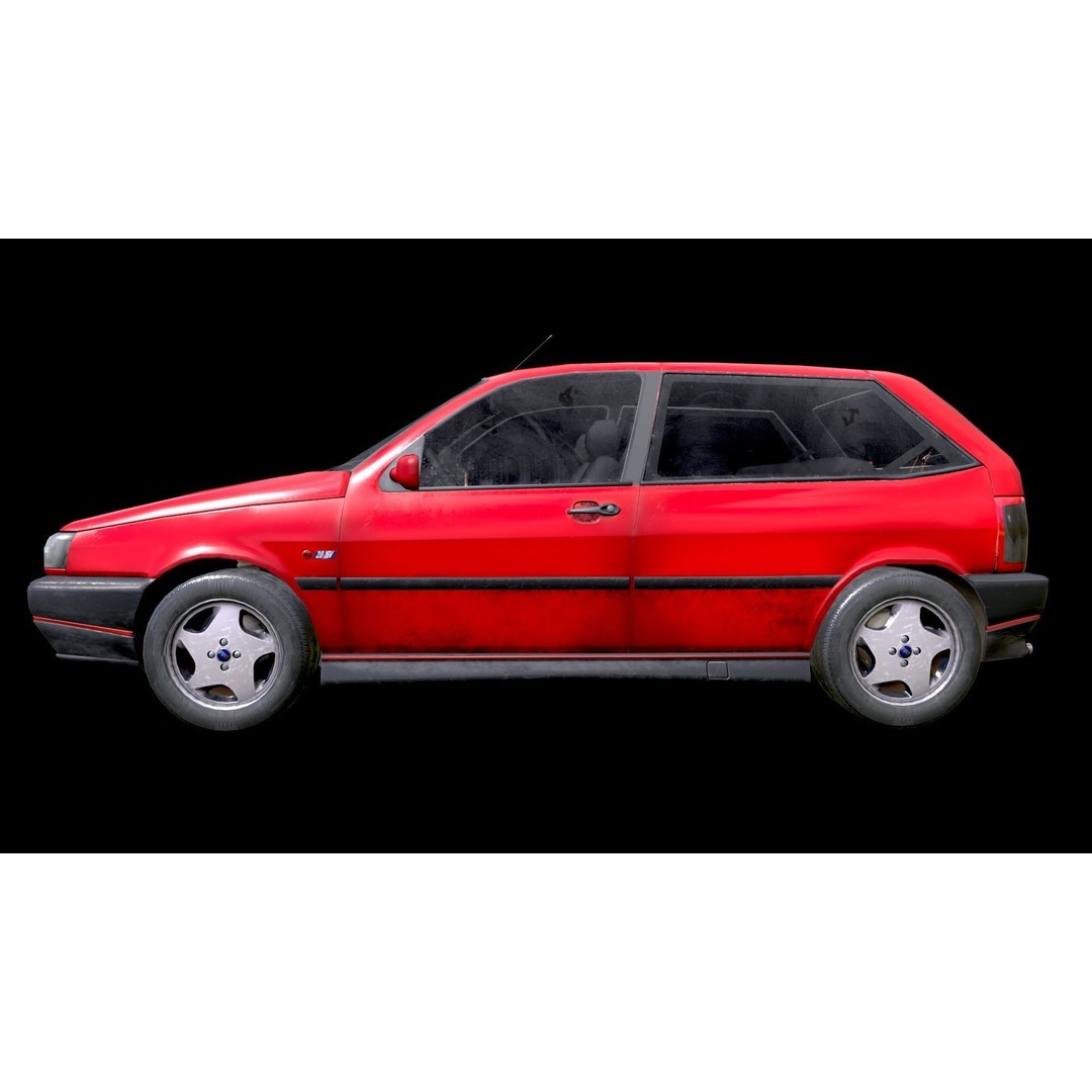 Fiat Tipo 3D Model – Low Poly PBR Game Asset, FBX, OBJ - View 5