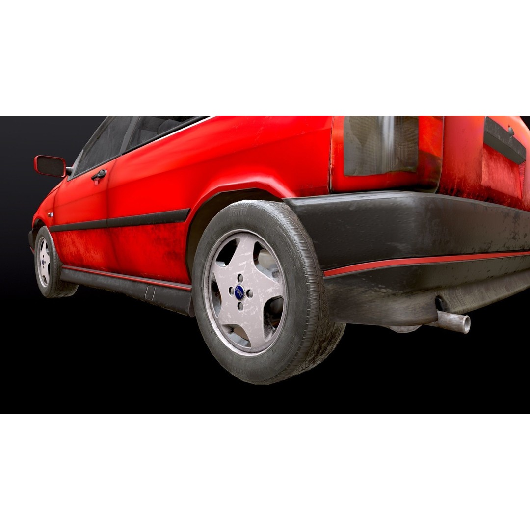 Fiat Tipo 3D Model – Low Poly PBR Game Asset, FBX, OBJ - View 7
