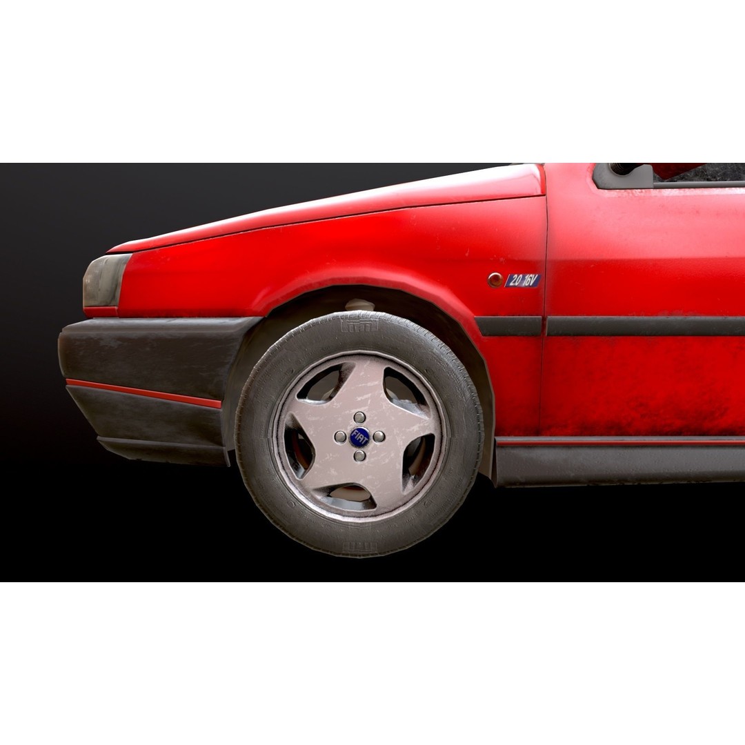 Fiat Tipo 3D Model – Low Poly PBR Game Asset, FBX, OBJ - View 8