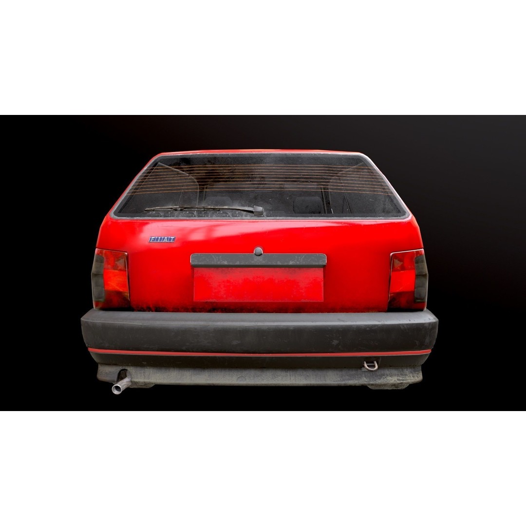 Fiat Tipo 3D Model – Low Poly PBR Game Asset, FBX, OBJ - View 9