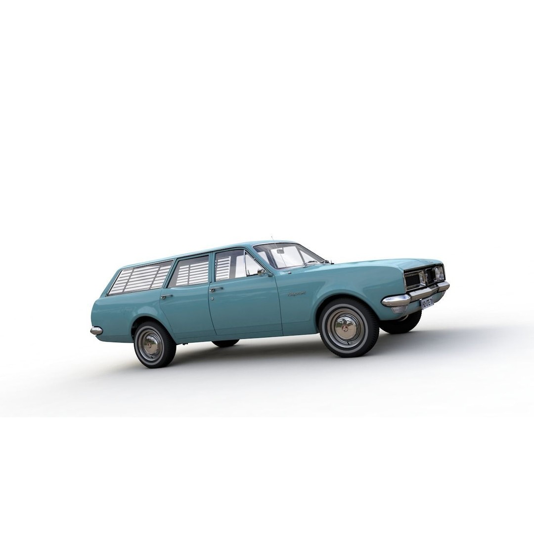 Holden HG Kingswood Wagon 1970 3D Model – High Detail Game Asset, FBX, OBJ - View 10