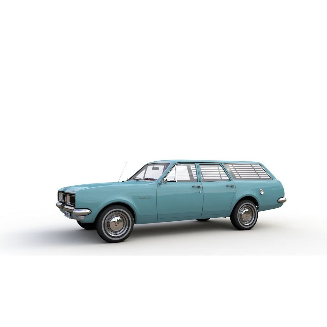 Holden HG Kingswood Wagon 1970 3D Model – High Detail Game Asset, FBX, OBJ - View 12