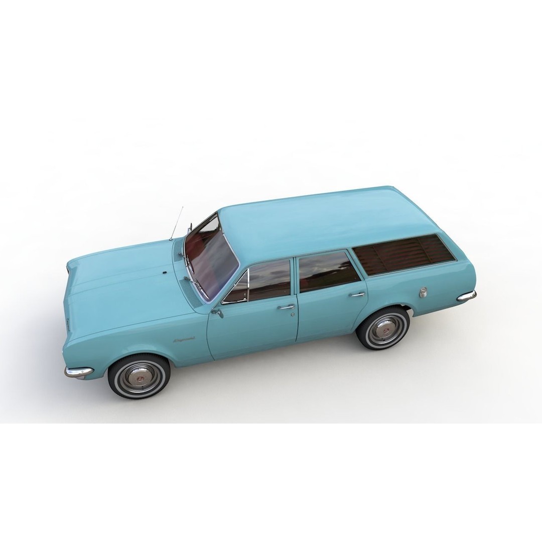 Holden HG Kingswood Wagon 1970 3D Model – High Detail Game Asset, FBX, OBJ - View 13