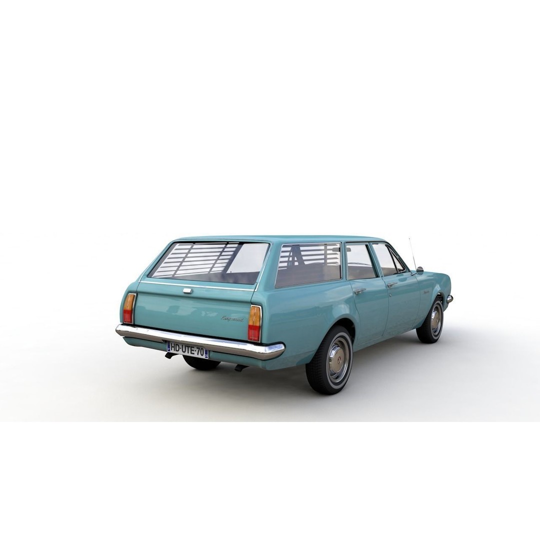 Holden HG Kingswood Wagon 1970 3D Model – High Detail Game Asset, FBX, OBJ - View 16