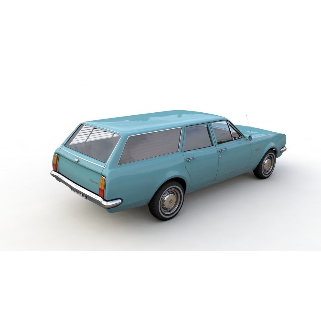 Holden HG Kingswood Wagon 1970 3D Model – High Detail Game Asset, FBX, OBJ - View 17
