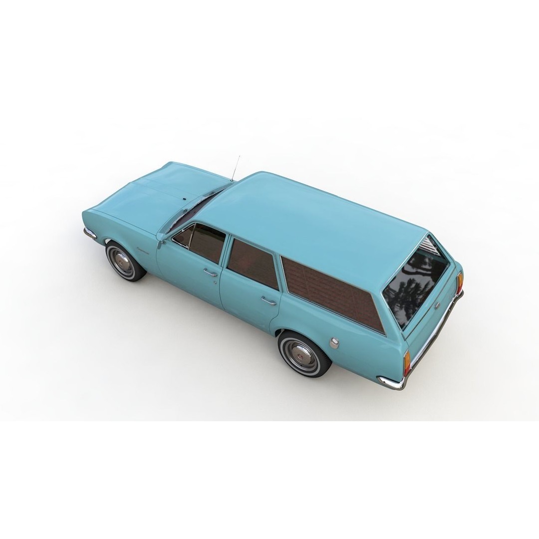 Holden HG Kingswood Wagon 1970 3D Model – High Detail Game Asset, FBX, OBJ - View 18