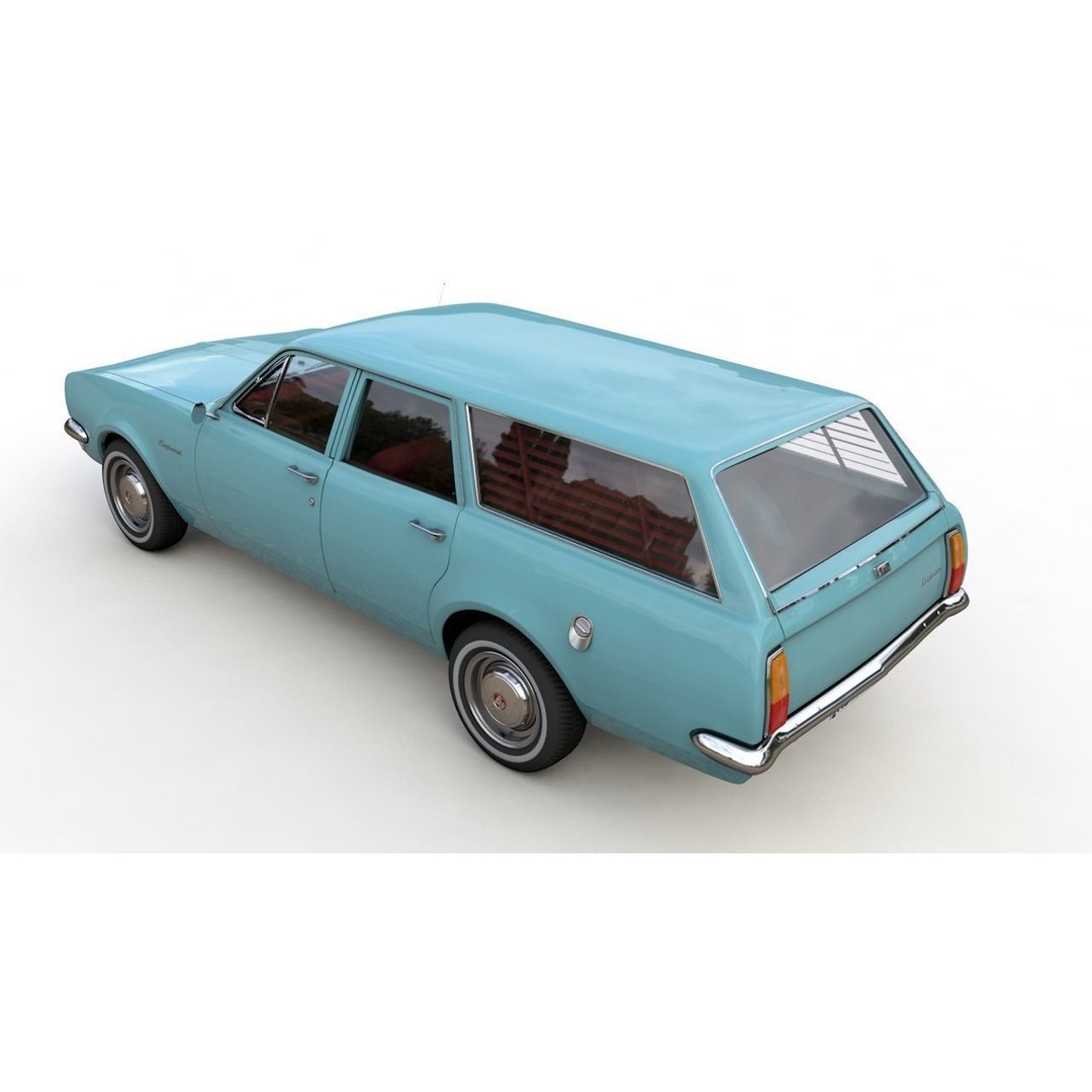 Holden HG Kingswood Wagon 1970 3D Model – High Detail Game Asset, FBX, OBJ - View 19