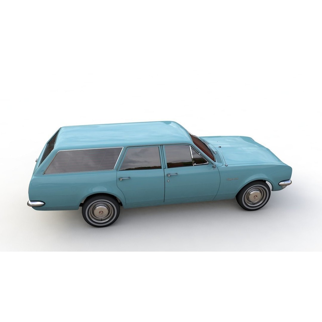 Holden HG Kingswood Wagon 1970 3D Model – High Detail Game Asset, FBX, OBJ - View 20