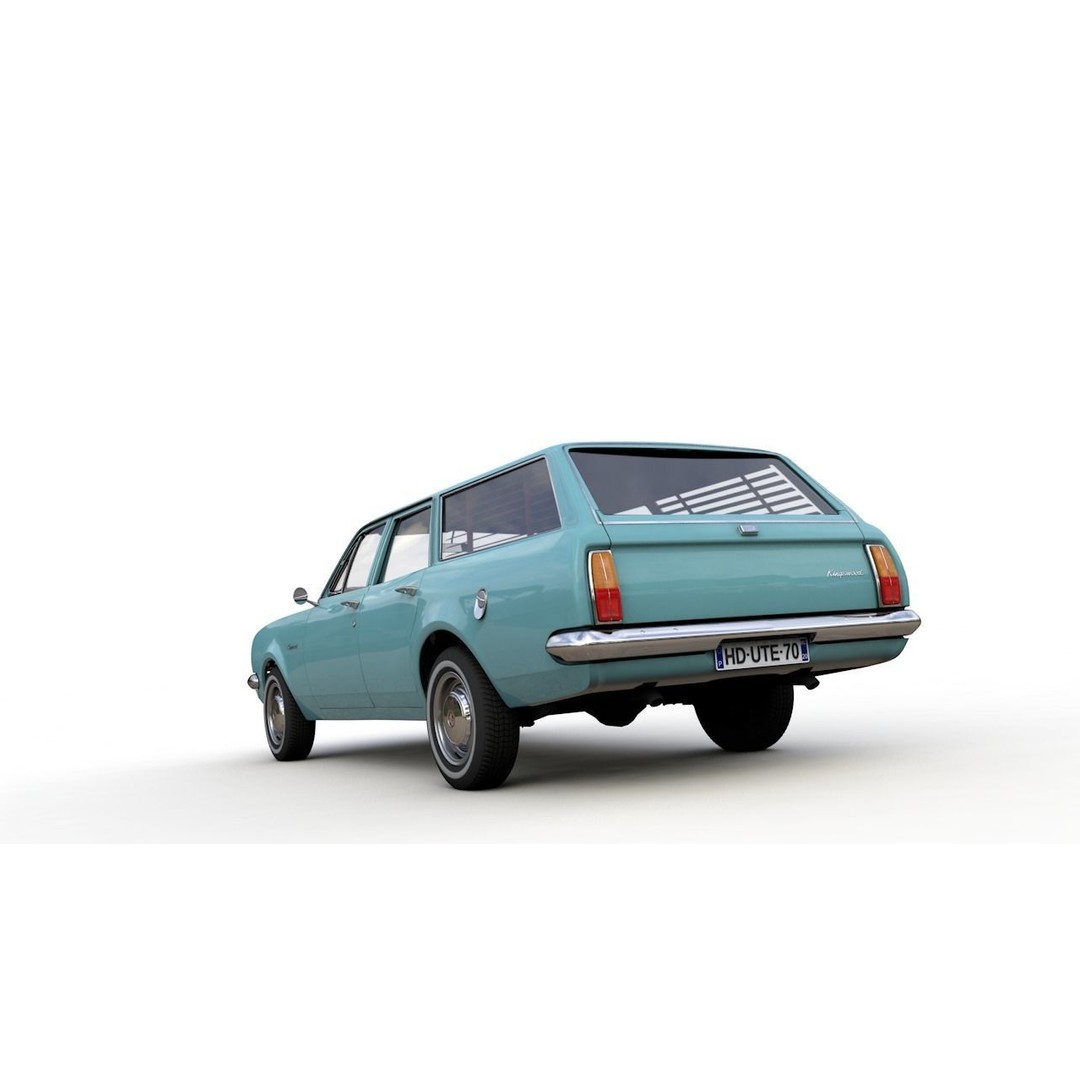 Holden HG Kingswood Wagon 1970 3D Model – High Detail Game Asset, FBX, OBJ - View 22