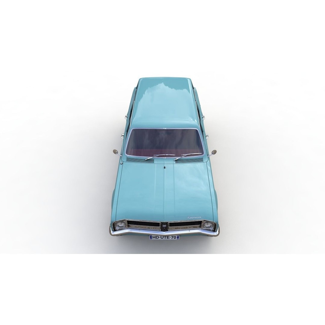 Holden HG Kingswood Wagon 1970 3D Model – High Detail Game Asset, FBX, OBJ - View 24