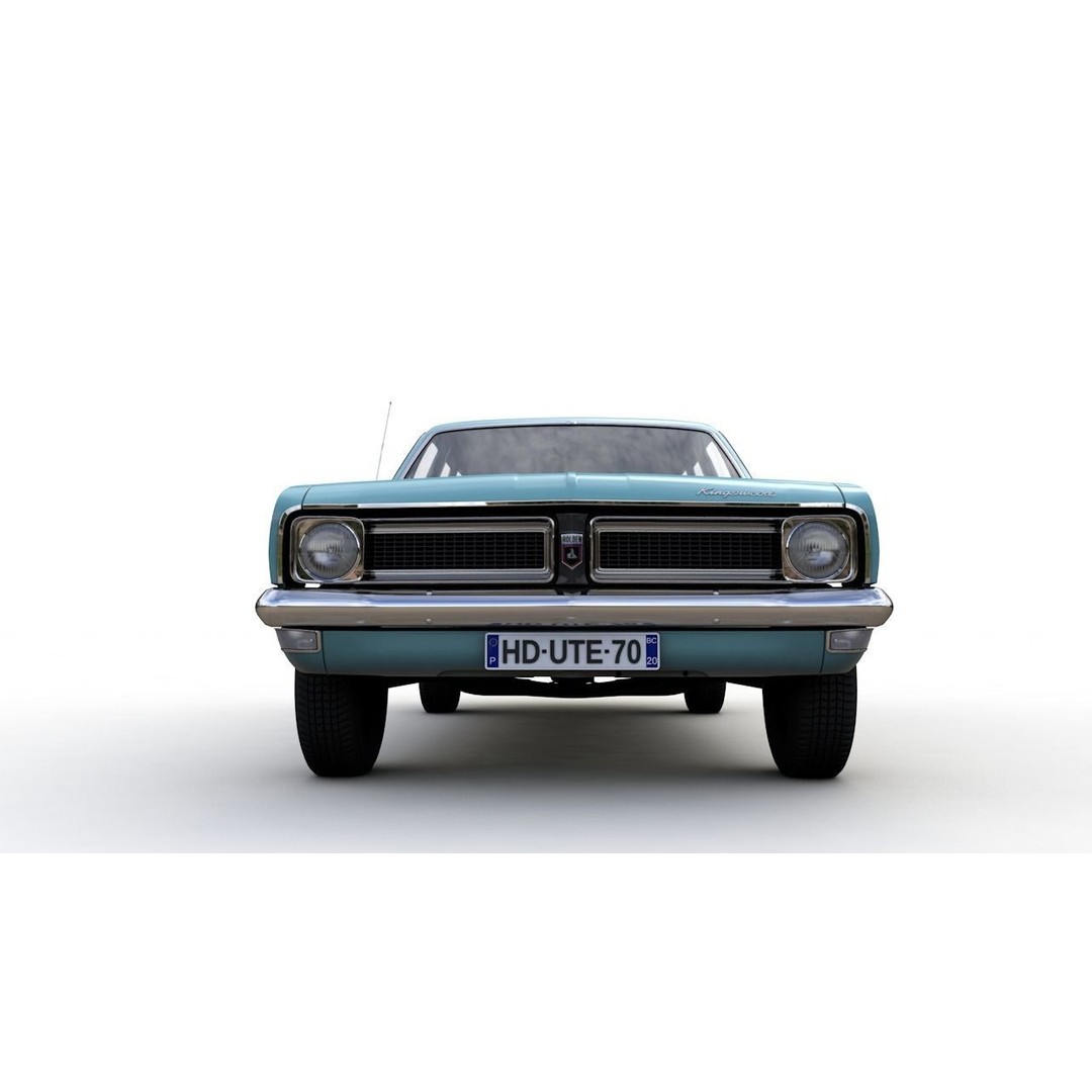 Holden HG Kingswood Wagon 1970 3D Model – High Detail Game Asset, FBX, OBJ - View 25