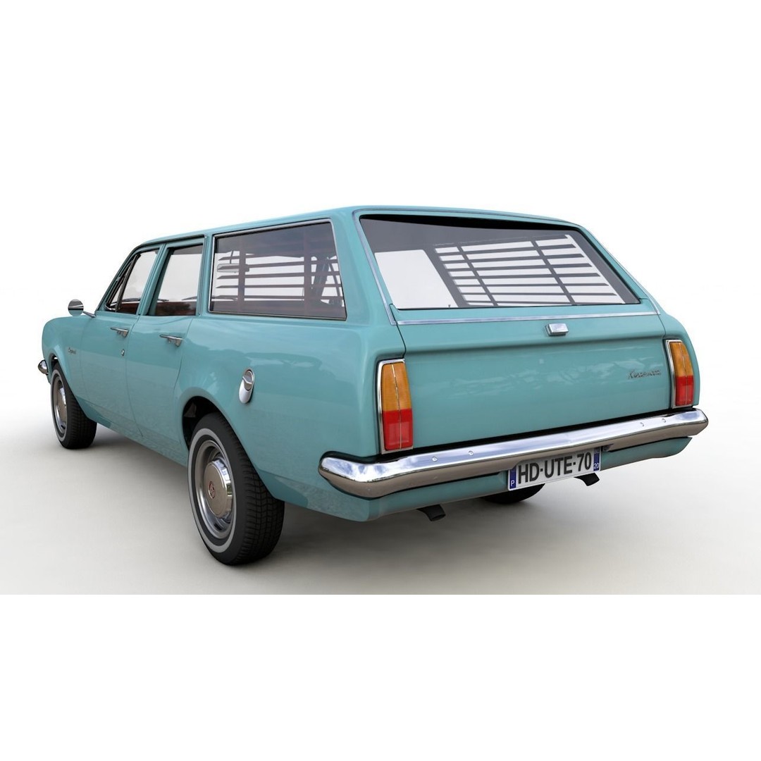 Holden HG Kingswood Wagon 1970 3D Model – High Detail Game Asset, FBX, OBJ - View 6