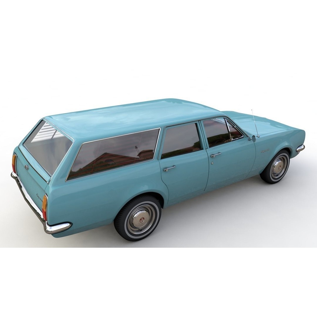 Holden HG Kingswood Wagon 1970 3D Model – High Detail Game Asset, FBX, OBJ - View 7
