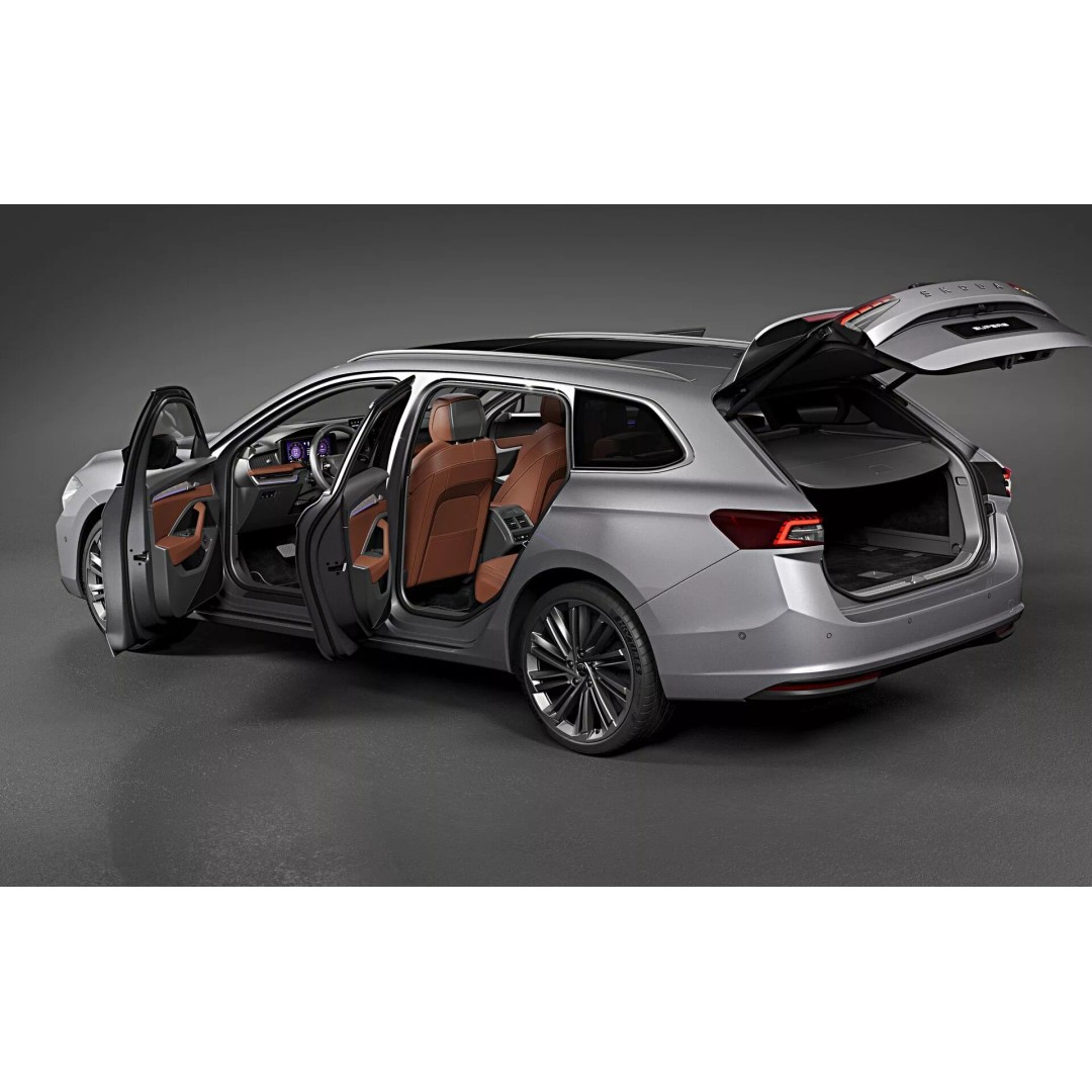 2026 Skoda Superb Combi 3D Model – Photorealistic Vehicle Asset, FBX - View 15