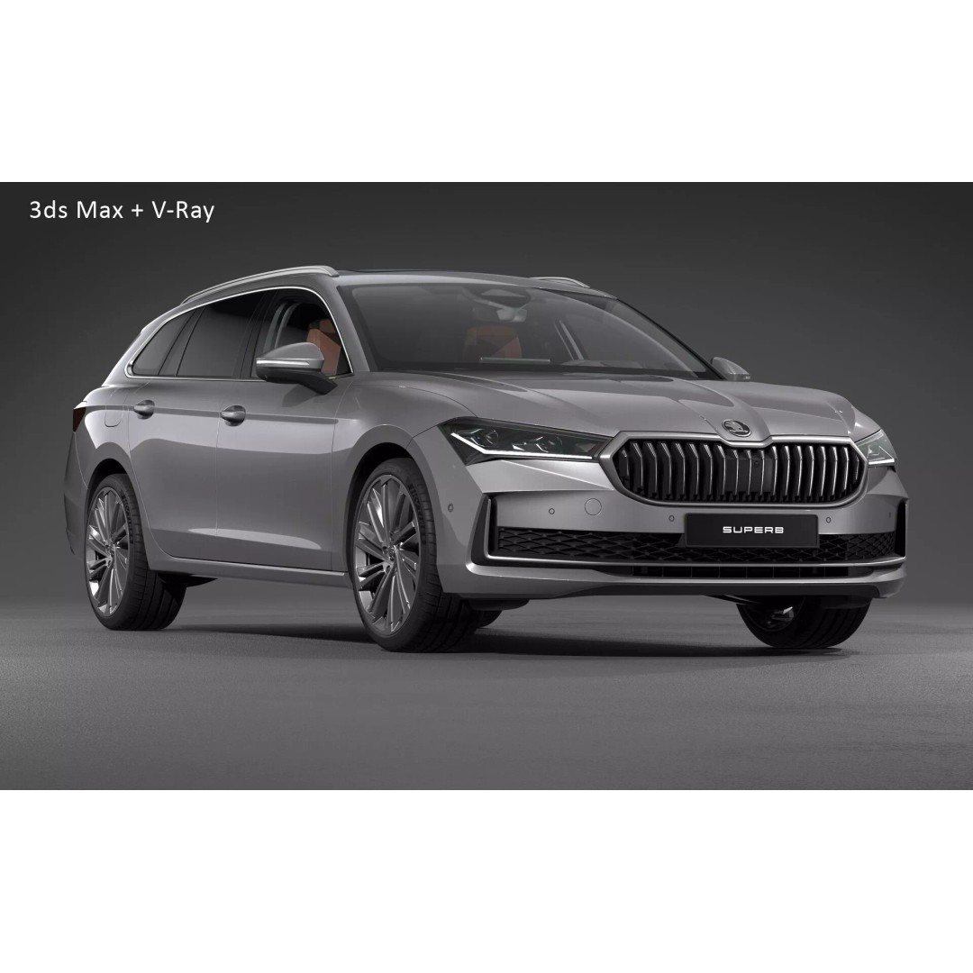 2026 Skoda Superb Combi 3D Model – Photorealistic Vehicle Asset, FBX - View 29