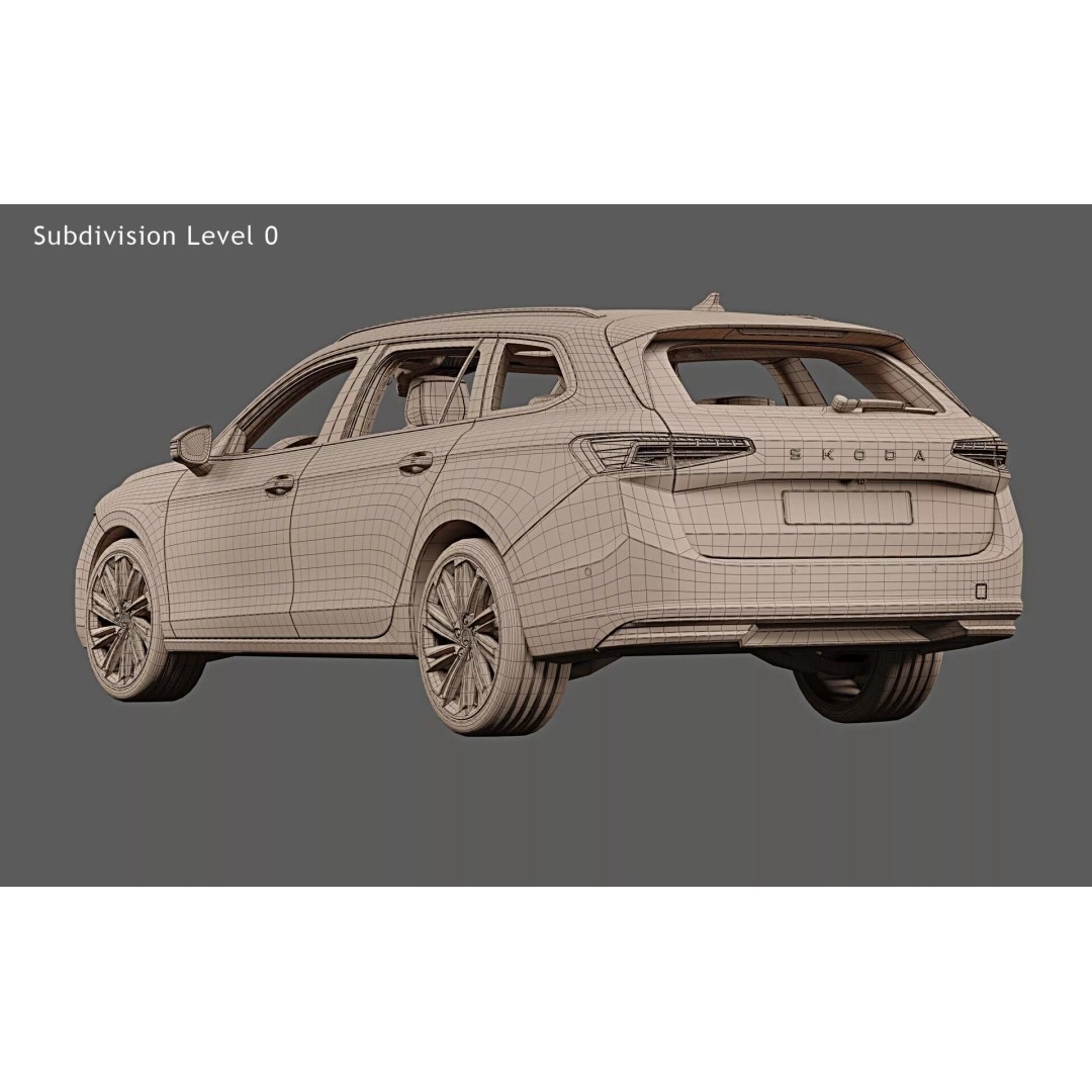 2026 Skoda Superb Combi 3D Model – Photorealistic Vehicle Asset, FBX - View 31