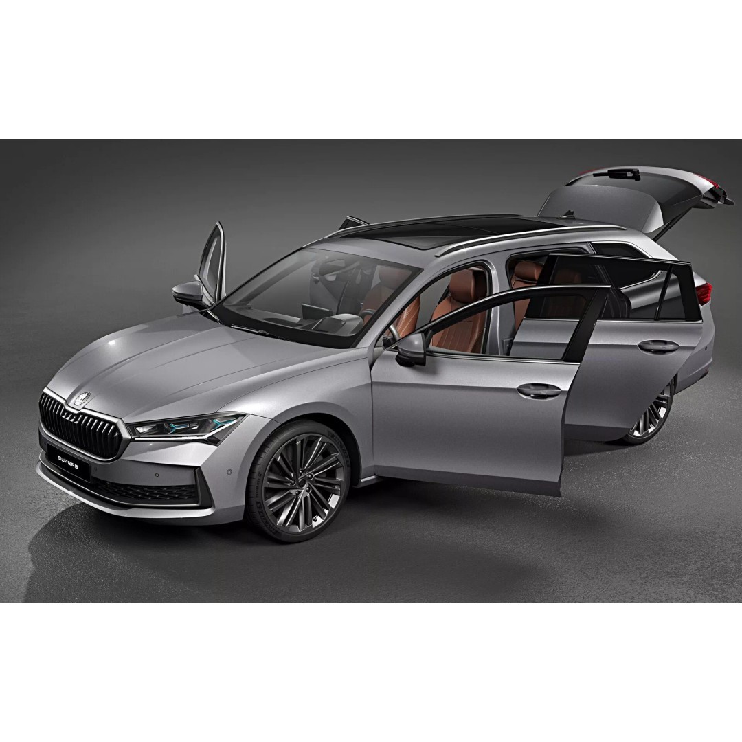 2026 Skoda Superb Combi 3D Model – Photorealistic Vehicle Asset, FBX - View 4