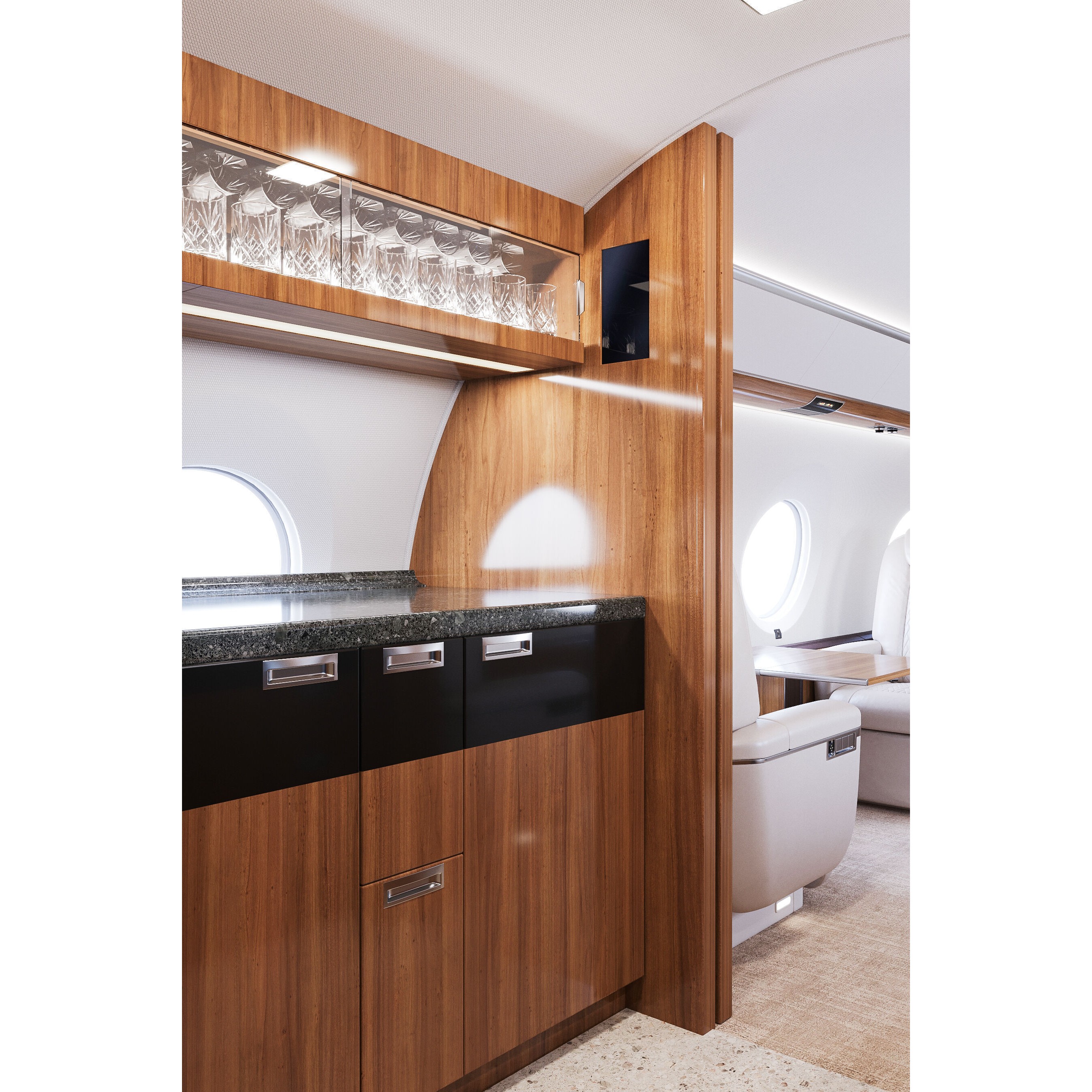Private Jet Interior - High-Poly 3D Model - View 11