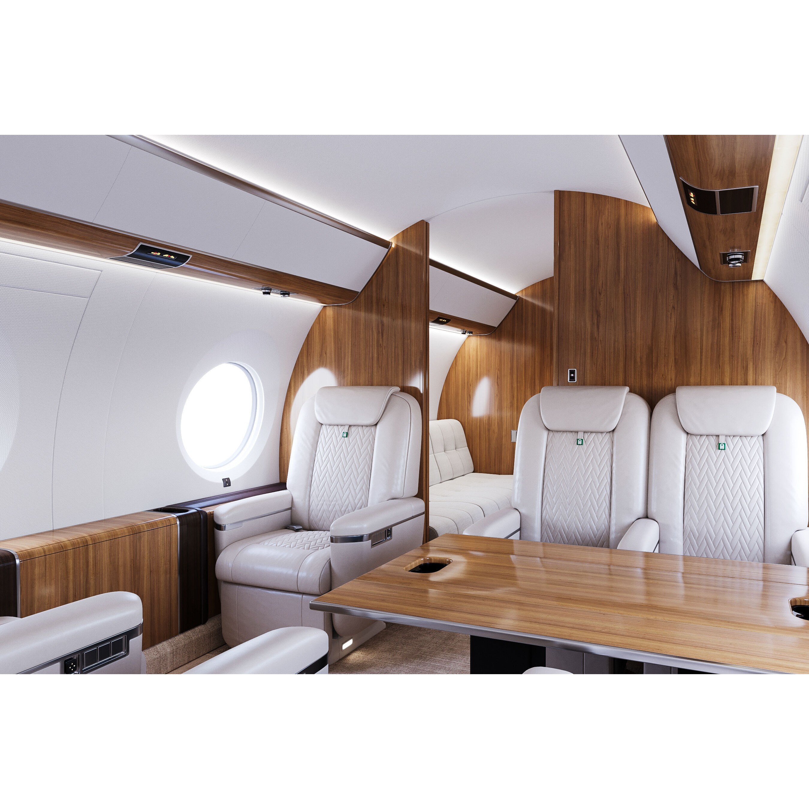 Private Jet Interior - High-Poly 3D Model - View 5