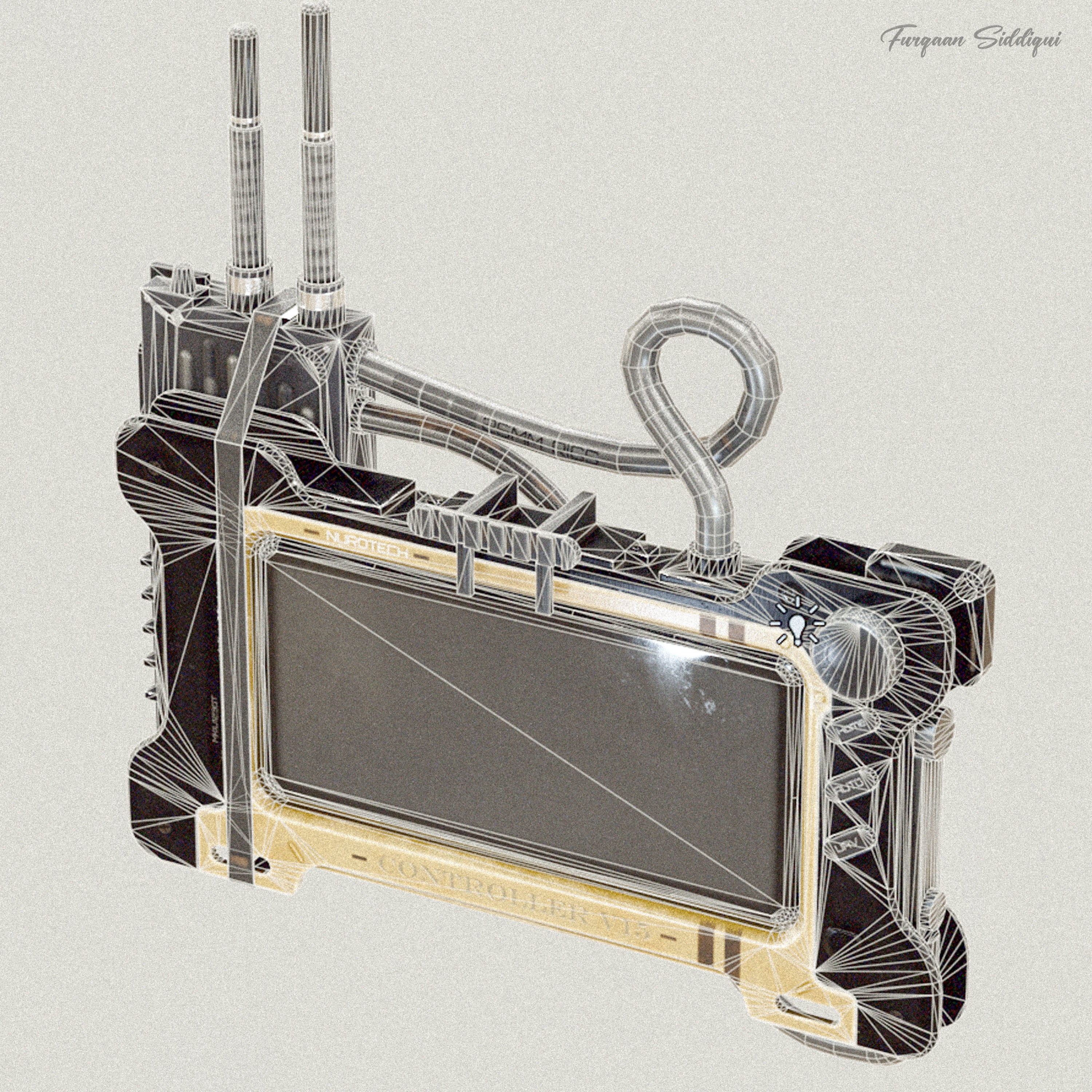 Sci-Fi Controller V15 - Low-Poly Game-Ready 3D Model