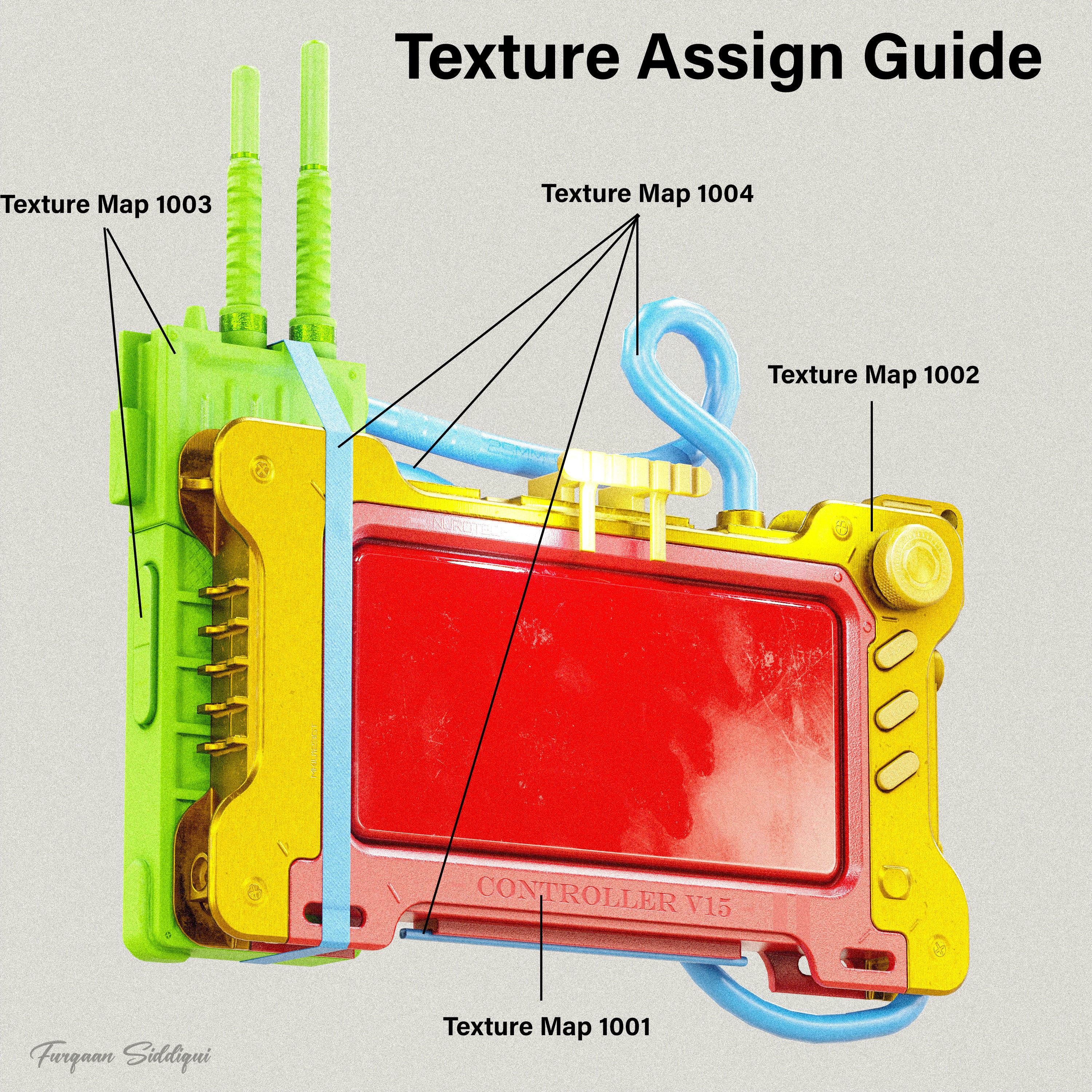 Sci-Fi Controller V15 - Low-Poly Game-Ready 3D Model - View 10