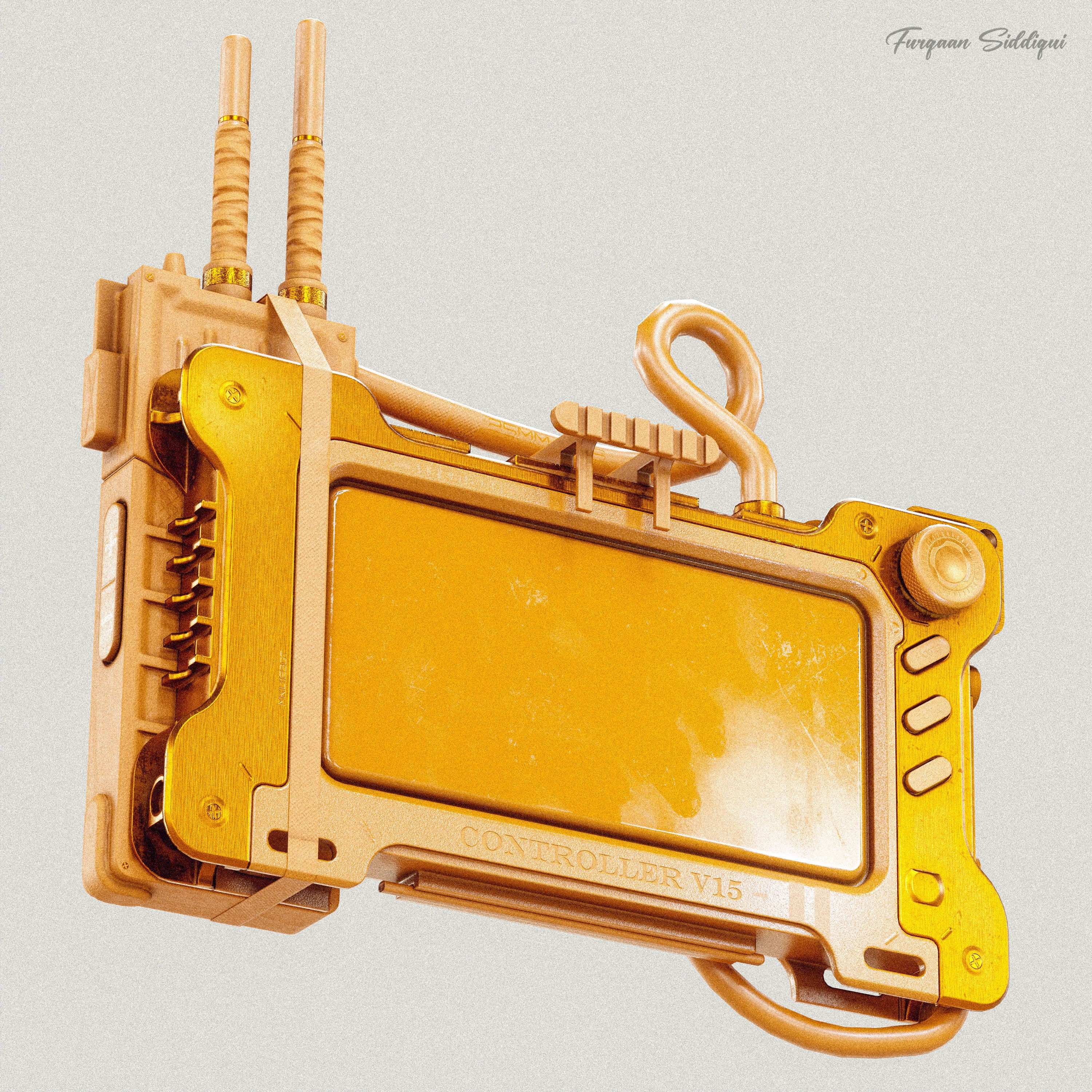 Sci-Fi Controller V15 - Low-Poly Game-Ready 3D Model - View 23